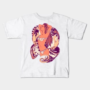 Peach Cancer Beauty Kids T-Shirt